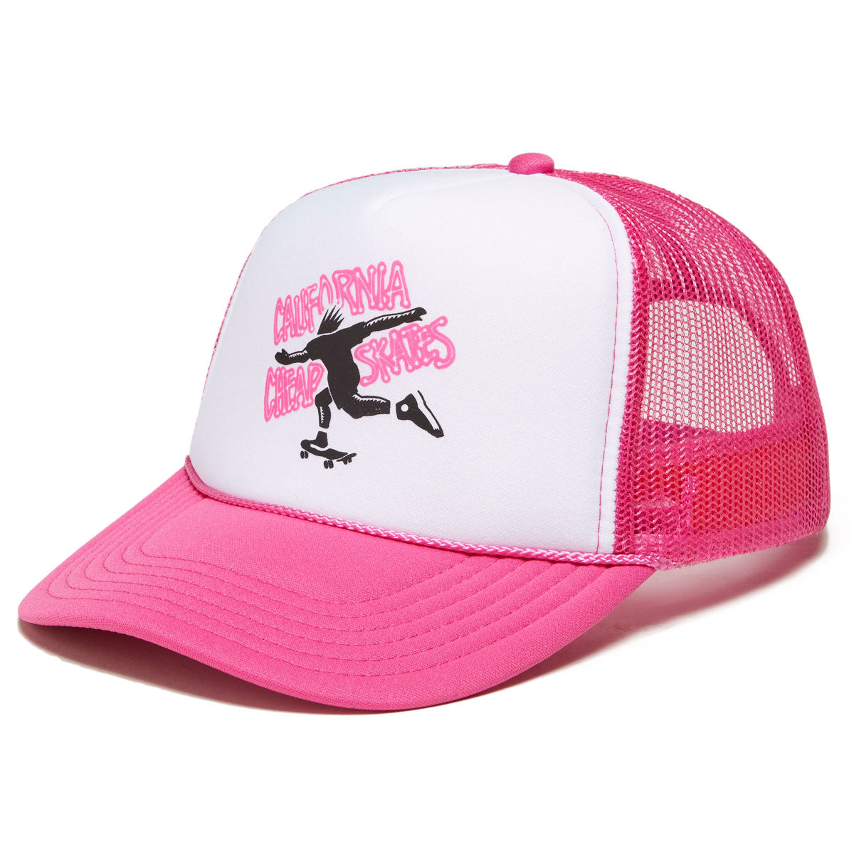 CCS Cheapskates Mesh Trucker Hat - Hot Pink/White/Black image 1