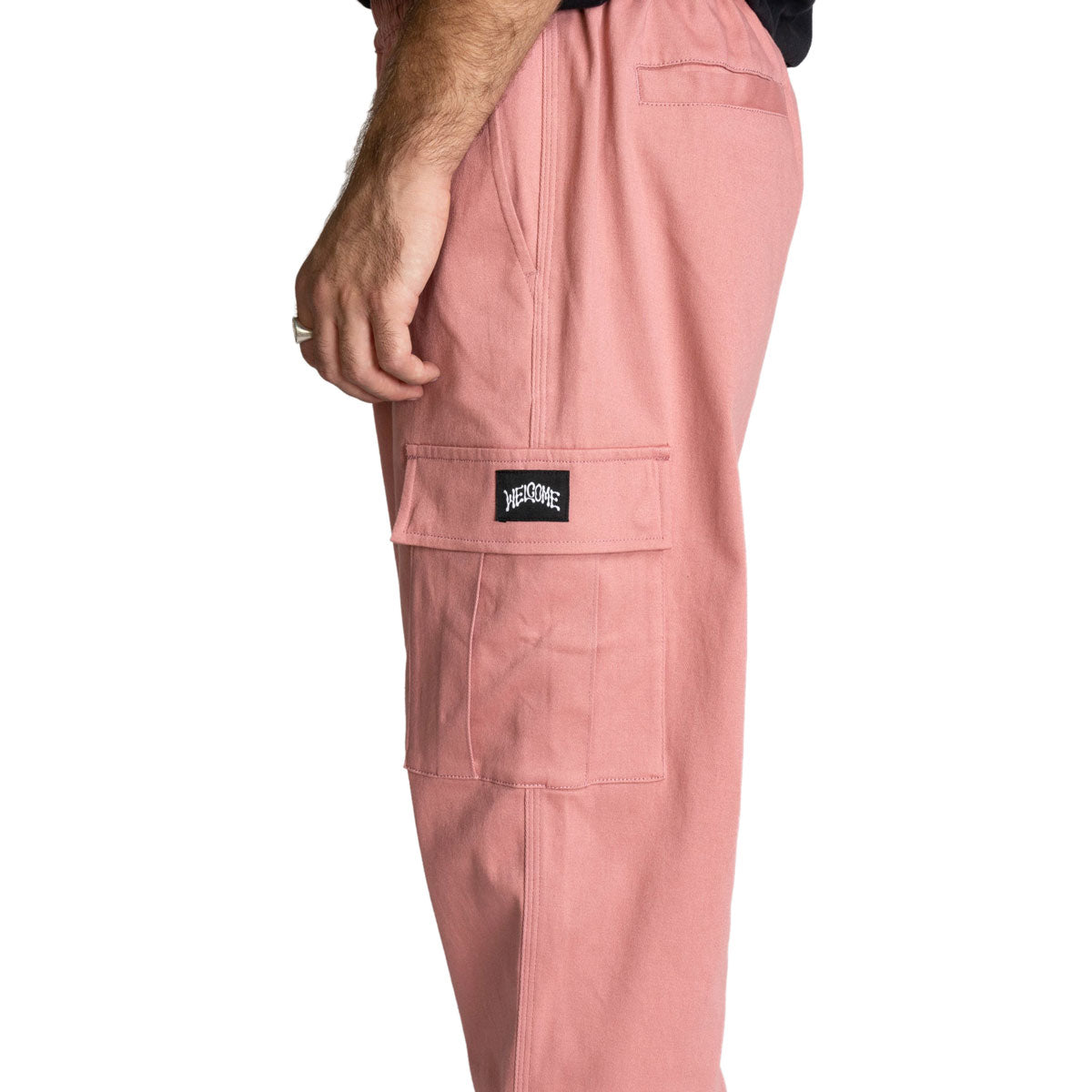 Welcome Principal Cargo Twill Pants - Rose image 4