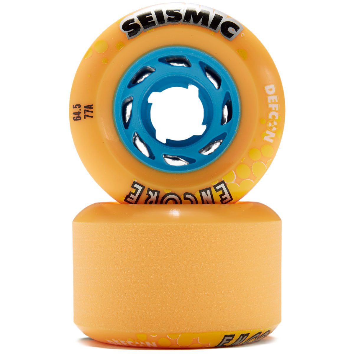 Seismic Encore 77a Longboard Wheels - Mango - 64.5mm image 2