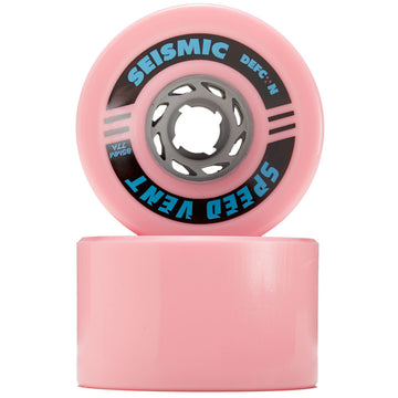 Seismic Speed Vent 77a Longboard Wheels - Bubblegum - 85mm