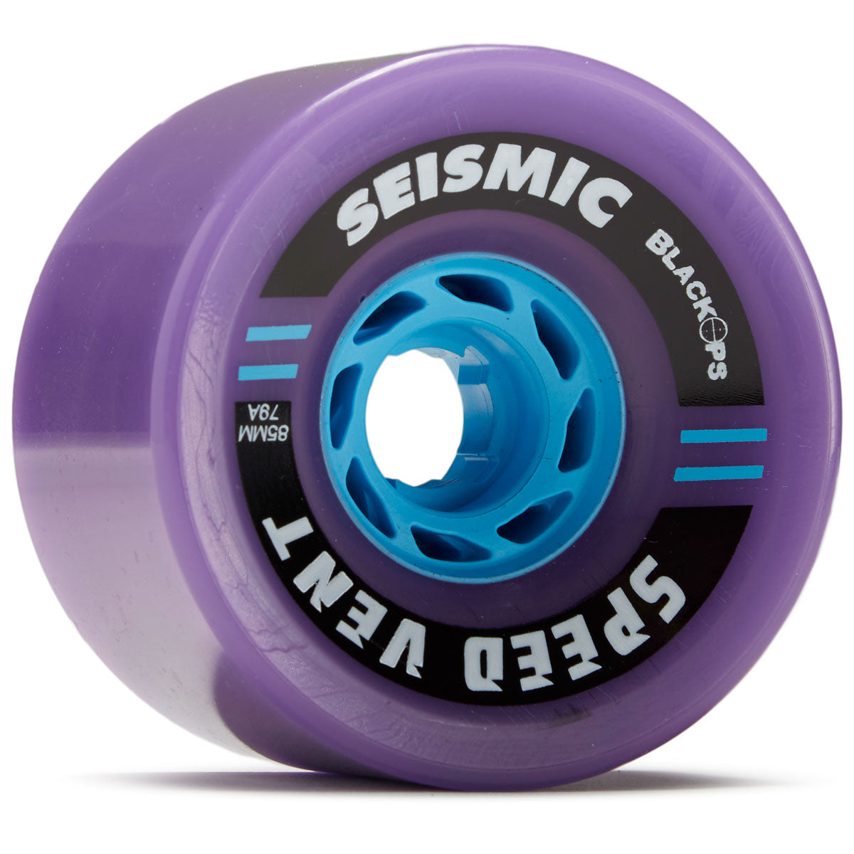 Seismic Speed Vent 79a Longboard Wheels - Purple - 85mm image 1