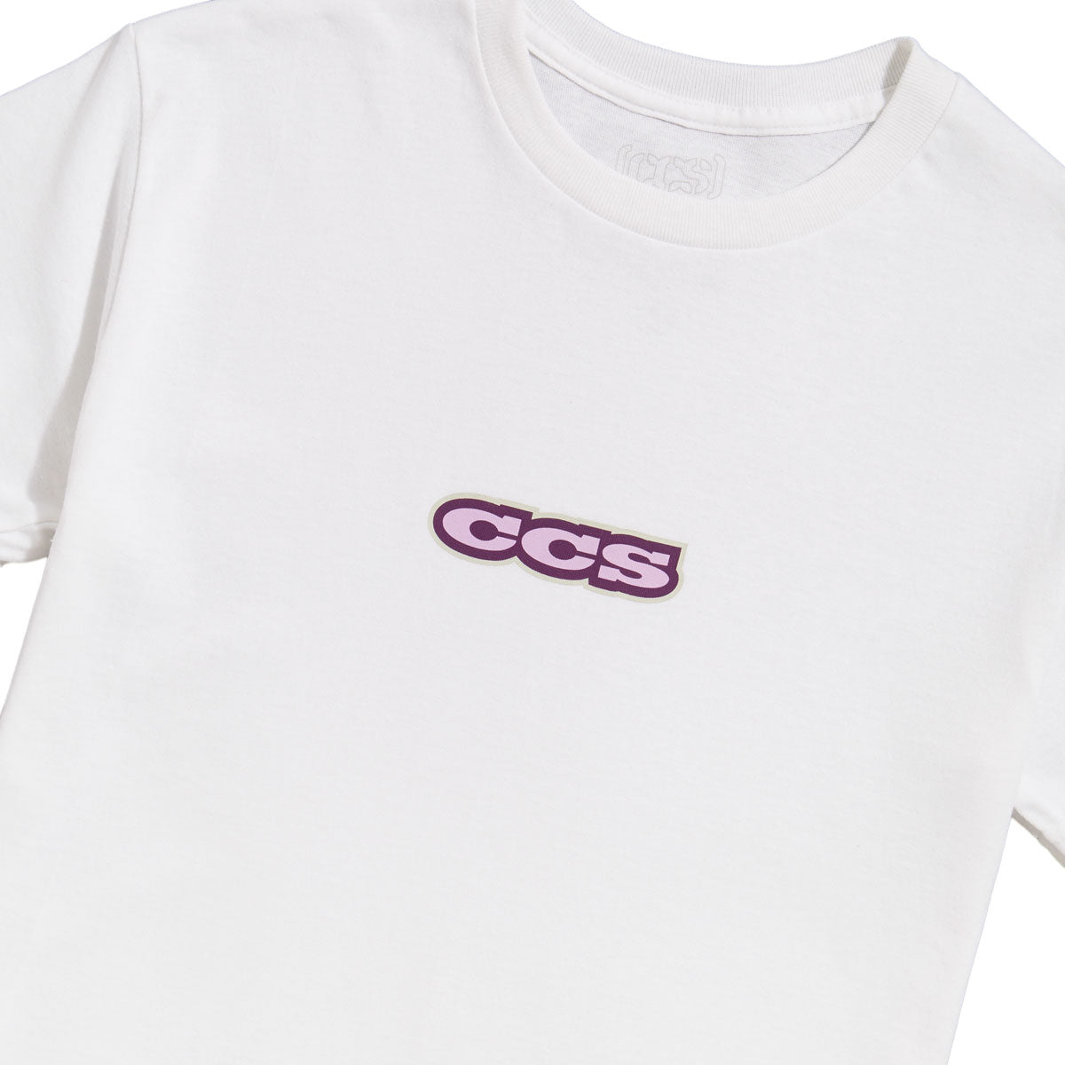 CCS 96 Logo T-Shirt - White/Lilac/Silver image 2