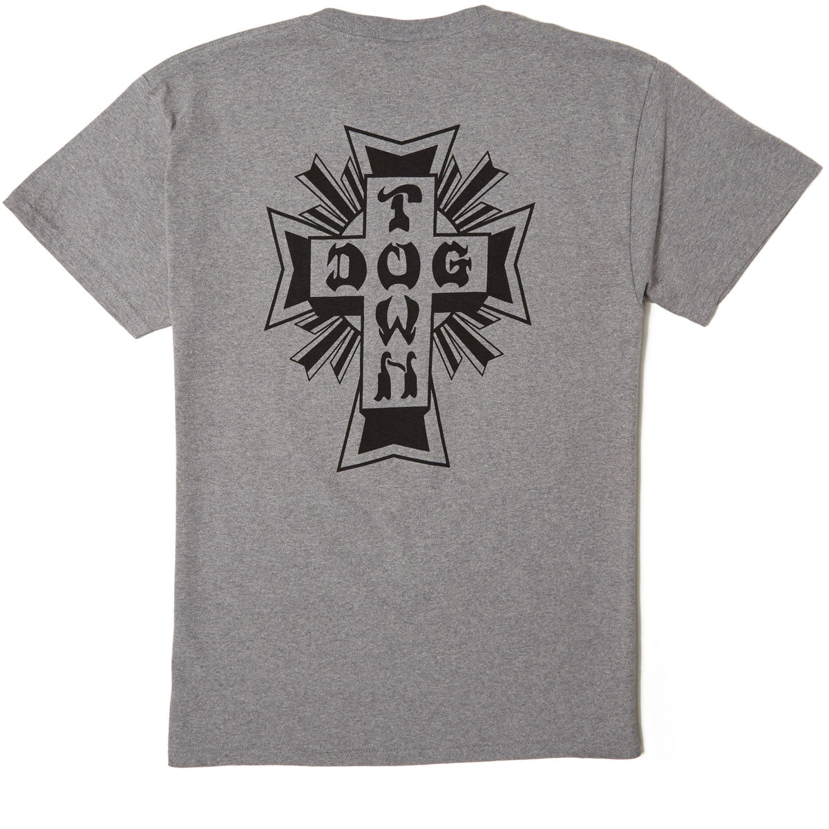 Dogtown Cross Logo T-Shirt - Oxford Grey/Black image 1