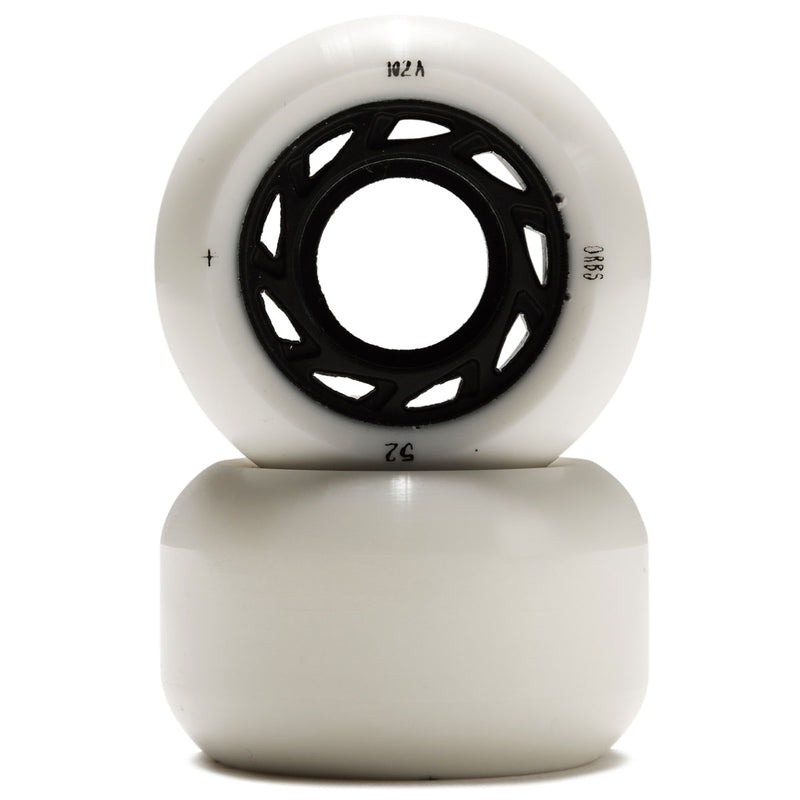Welcome Orbs Ghost Lites 101a Skateboard Wheels - White/Black - 52mm