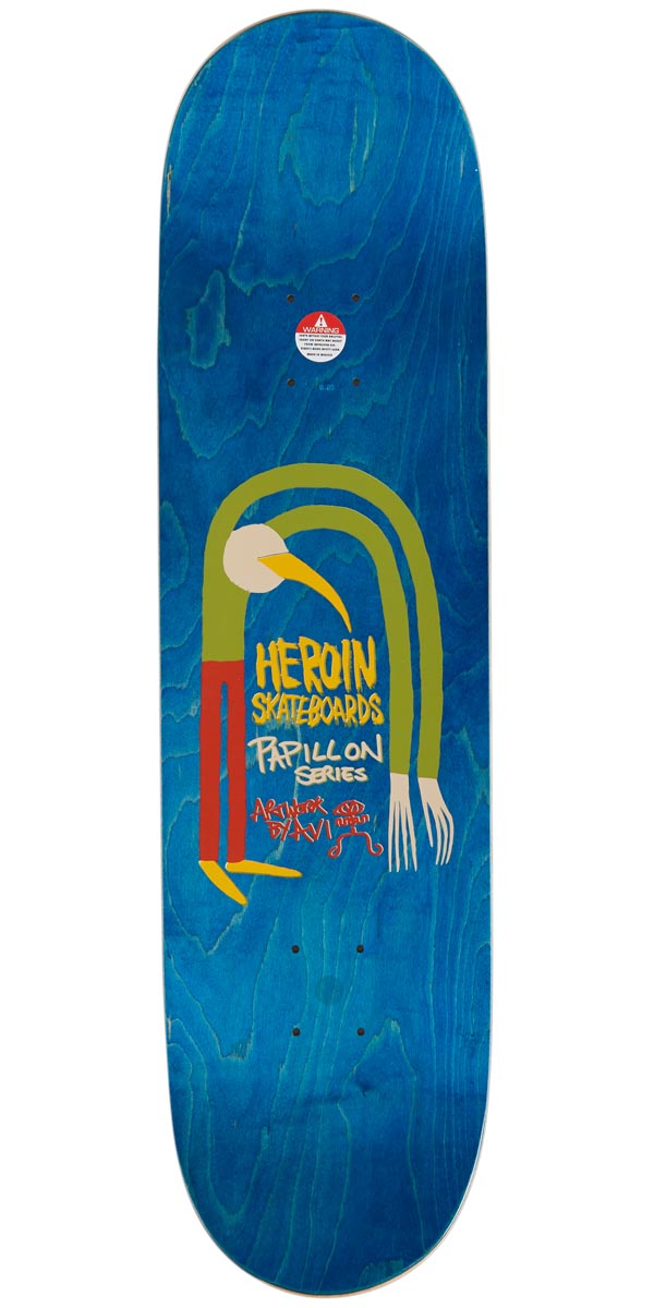 Heroin Wilson Papillon Skateboard Deck - 8.25