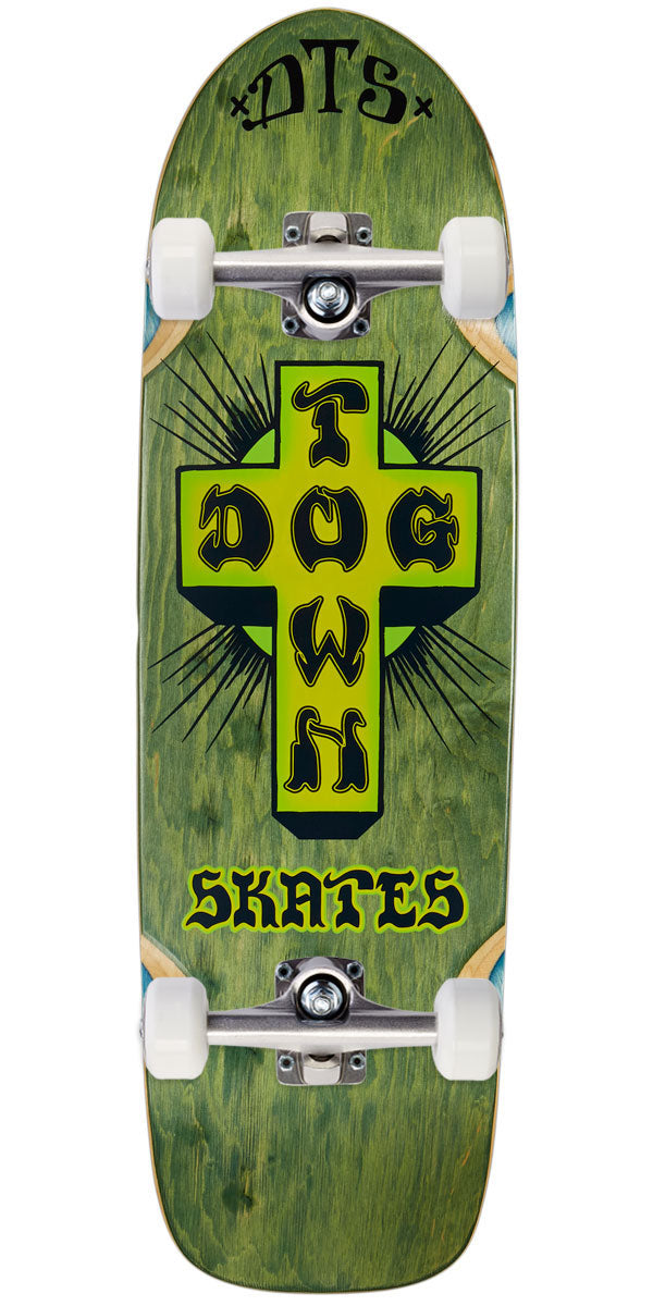 Dogtown Bigger Boy Skateboard Complete - Green Stain - 9.375