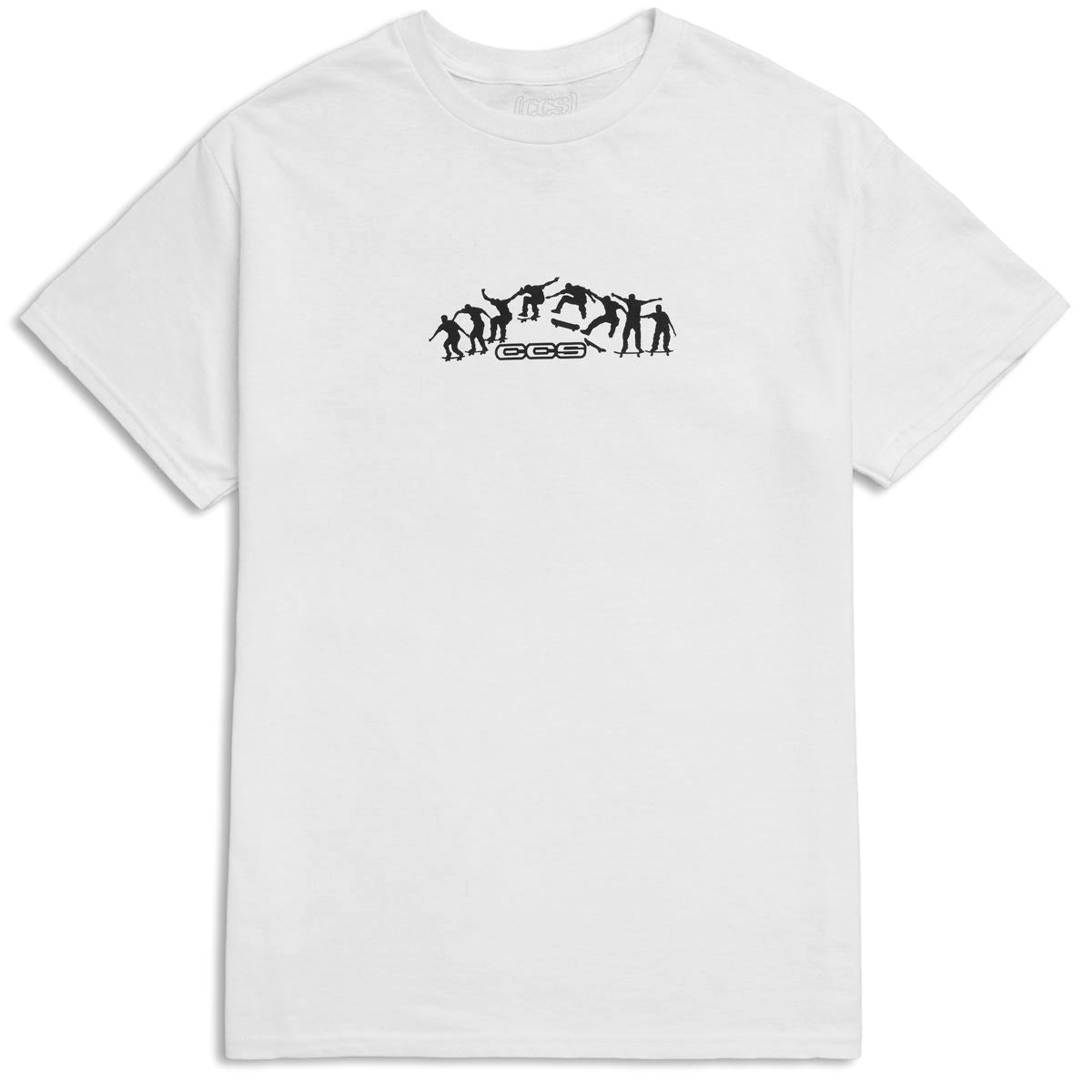 CCS Kickflip Logo T-Shirt - White/Black image 1