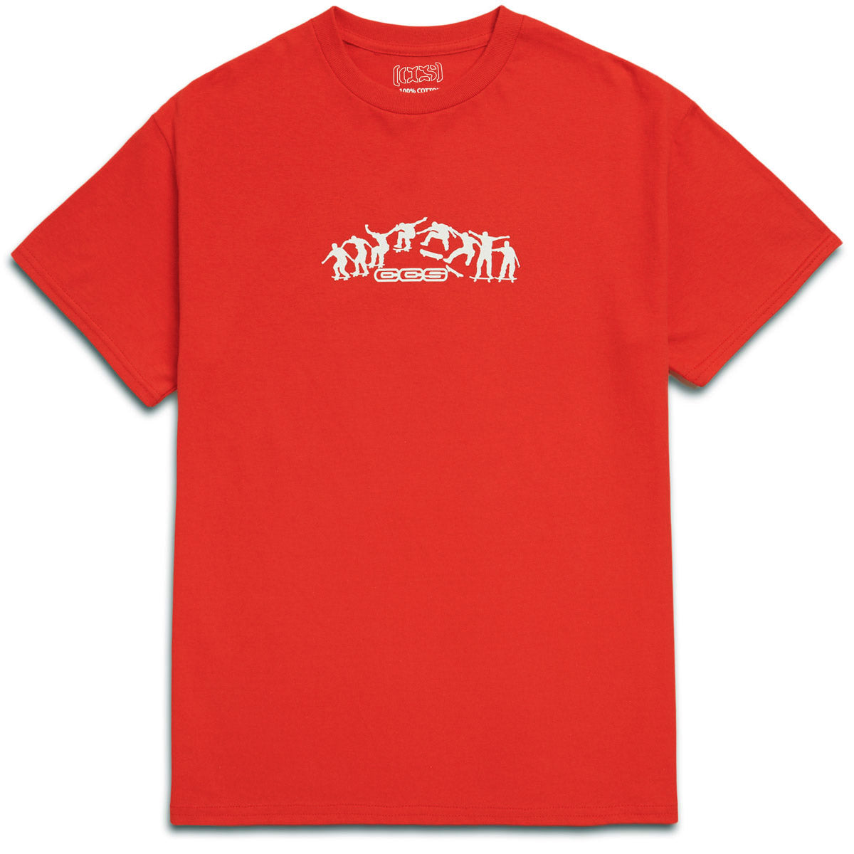 CCS Kickflip Logo T-Shirt - Red/White image 1