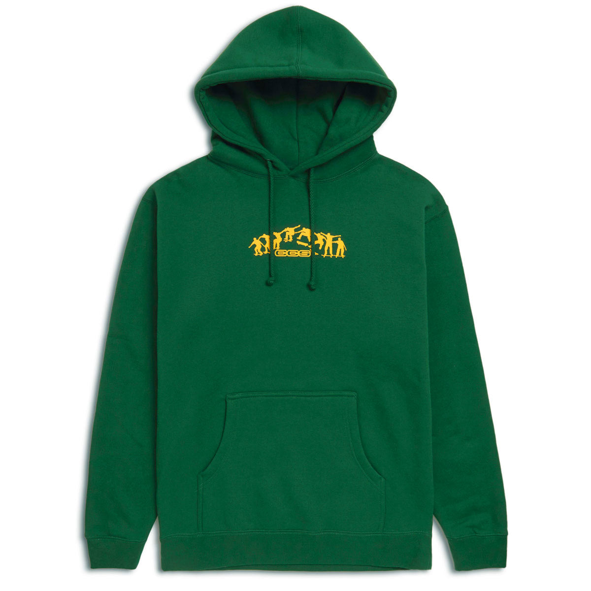 CCS Kickflip Logo Pullover Hoodie - Forest/Yellow image 1