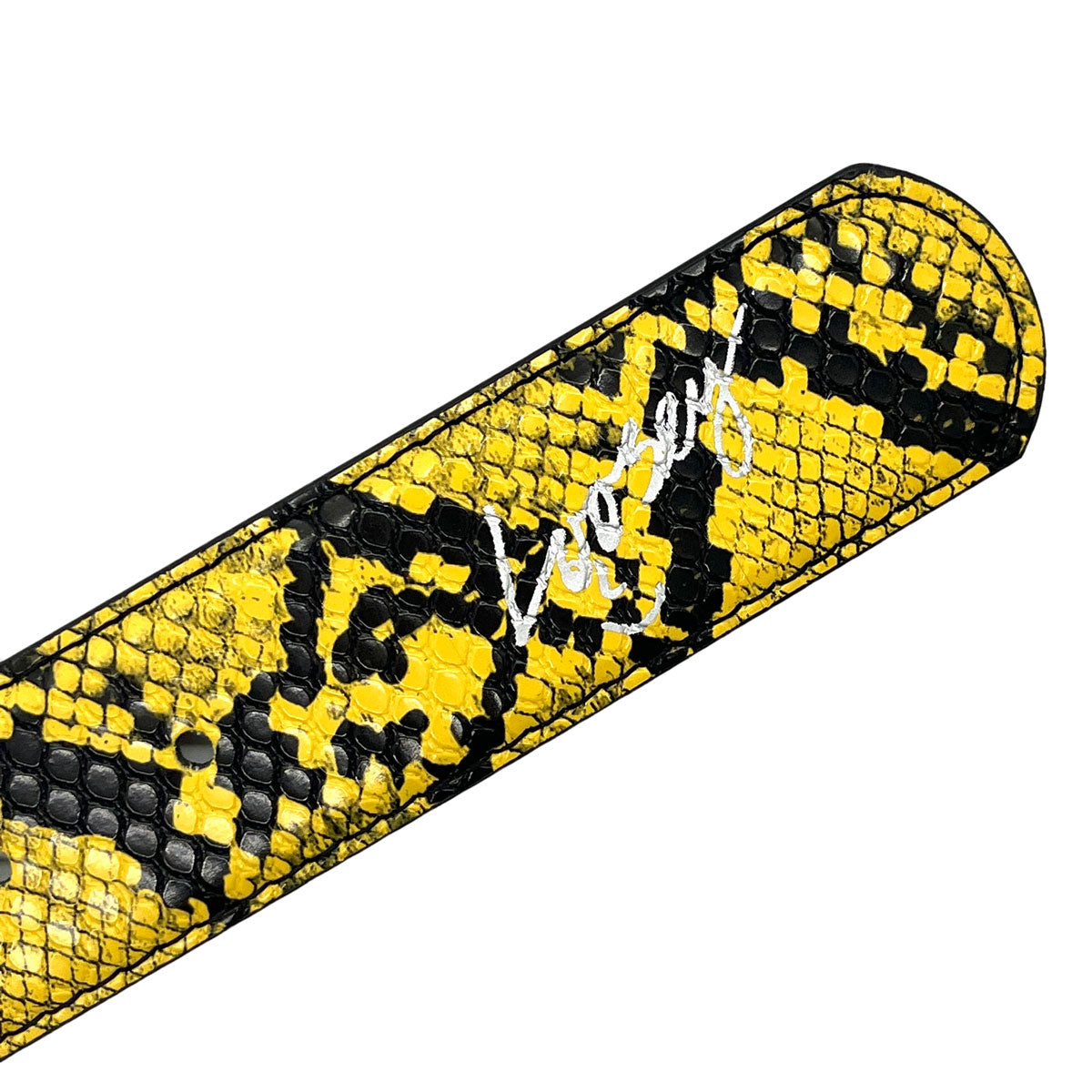Loosey Snake Skin Belt - Yellow image 2