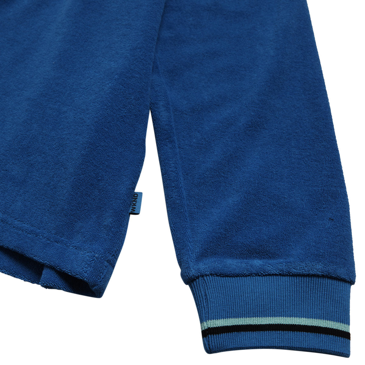 WKND Terry Long Sleeve Polo Shirt - Blue image 4