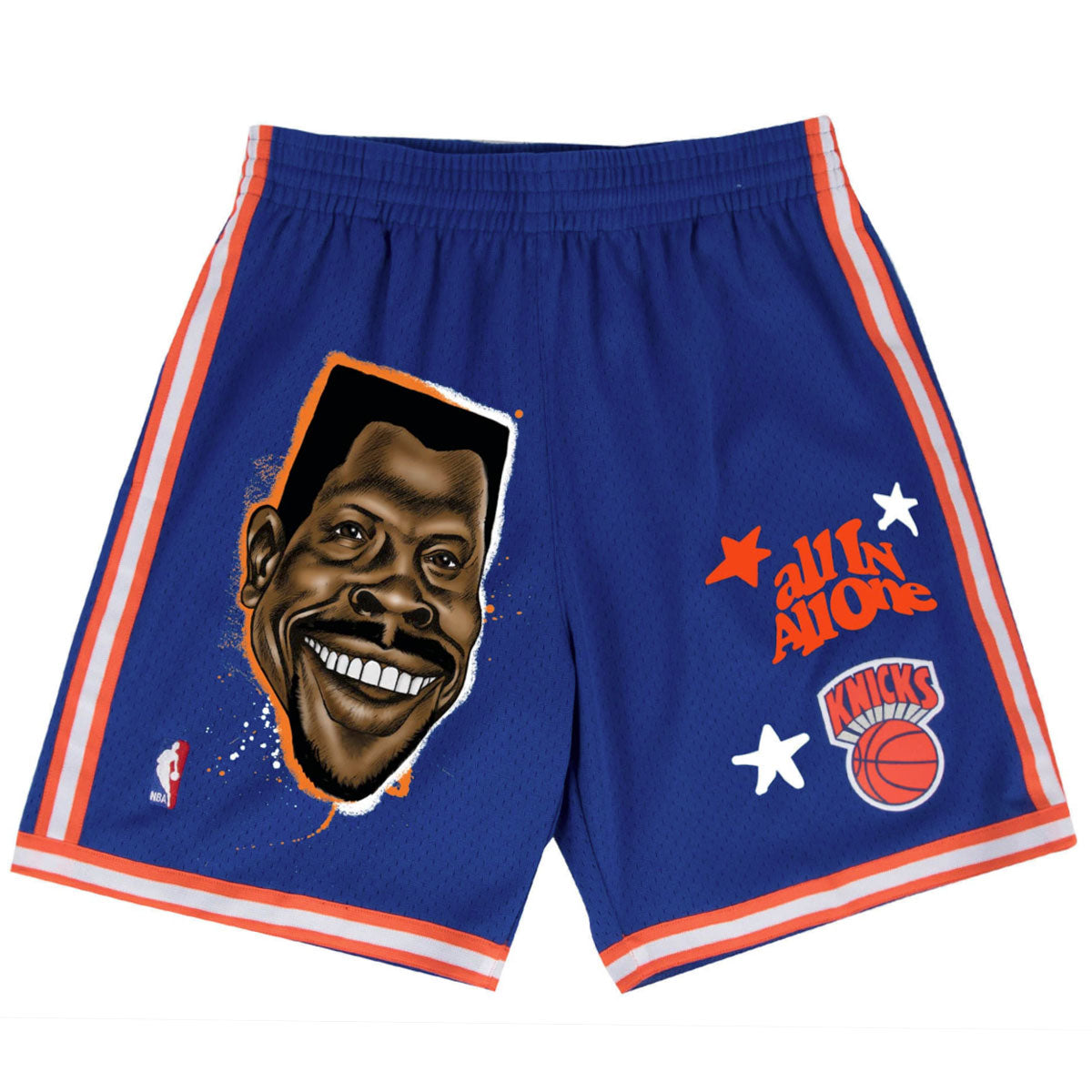 Mitchell & Ness All In One Knicks Shorts - Patrick Ewing image 1