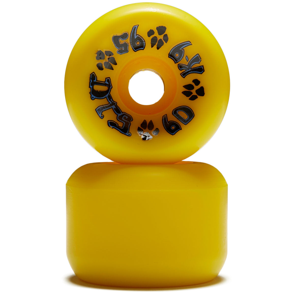 Dogtown K-9 95a Skateboard Wheels - Yellow - 60mm image 2