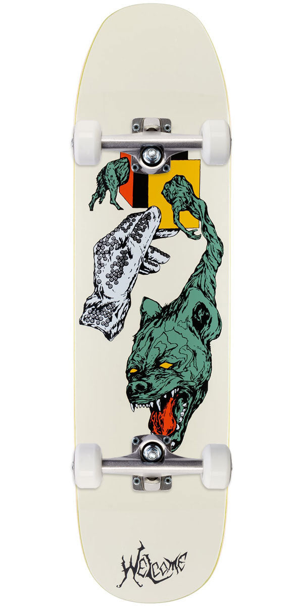 Welcome Face of a Lover On A Son Of Moontrimmer Skateboard Complete - Bone - 8.25