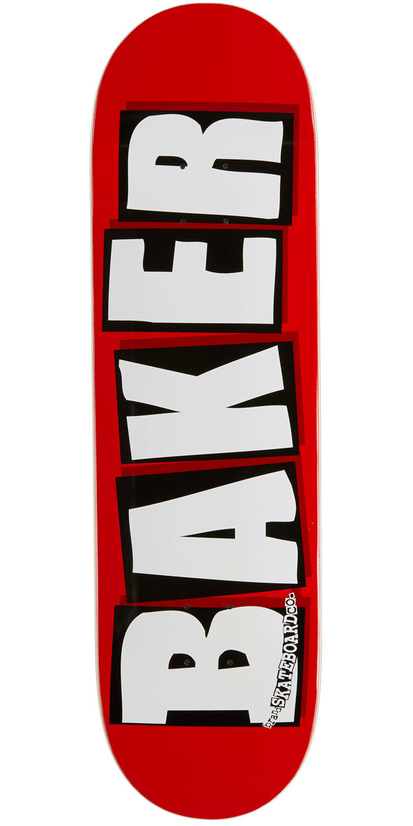Baker Brand Logo Skateboard Deck - White - 8.60