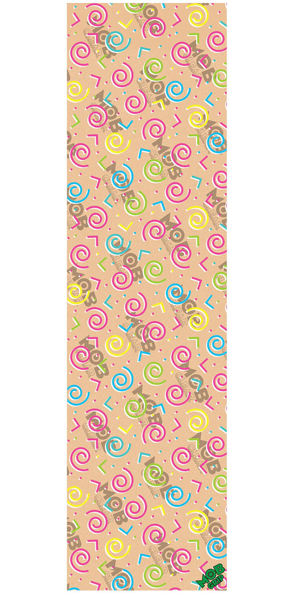 Mob Spirals and Splatters Grip tape - Clear Spiral image 1