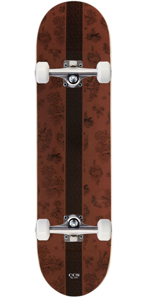 CCS Toile Skateboard Complete - Brown Root - 8.00
