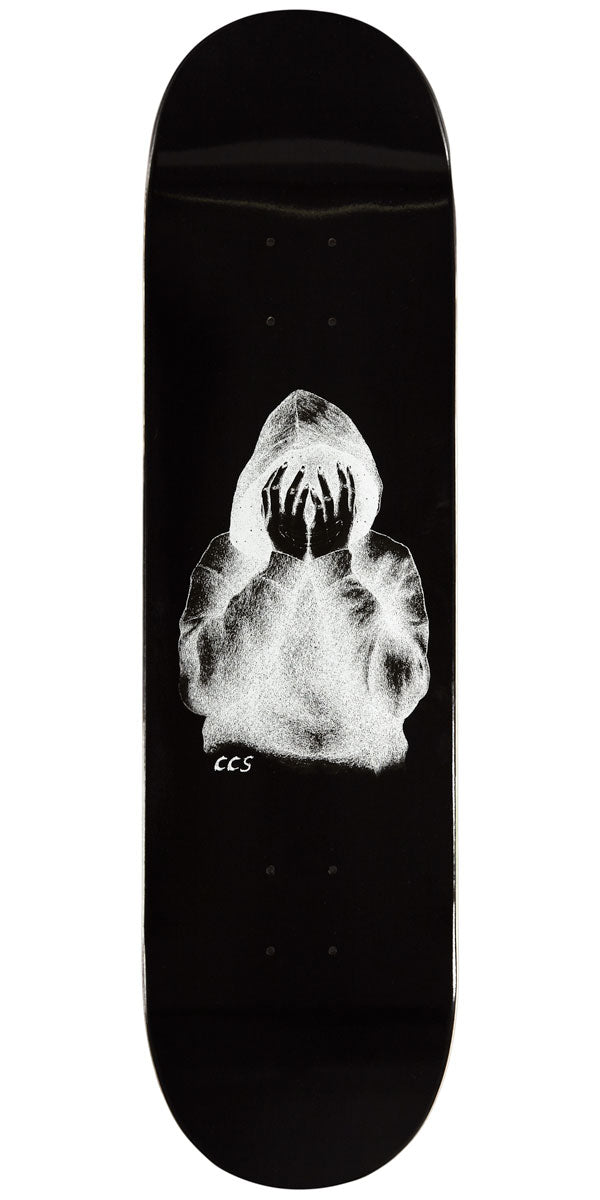 CCS Smile on The Surface Skateboard Deck - Black - 7.50