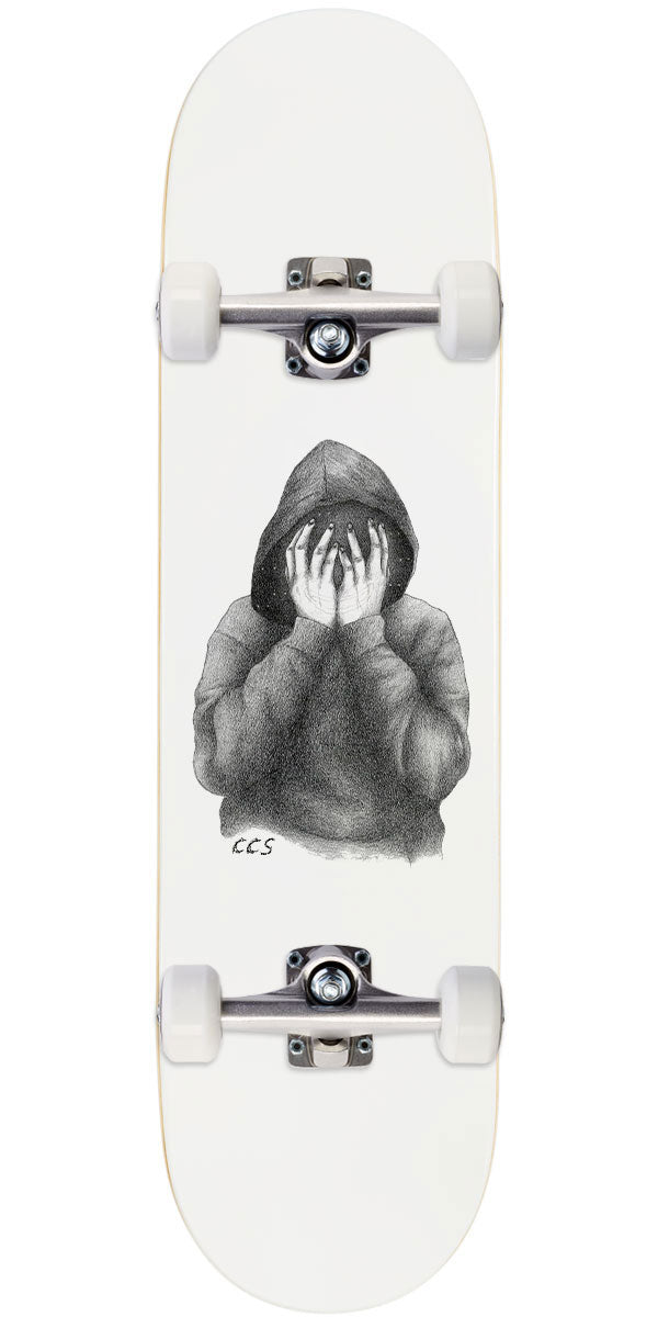 CCS Smile on The Surface Skateboard Complete - White - 8.00