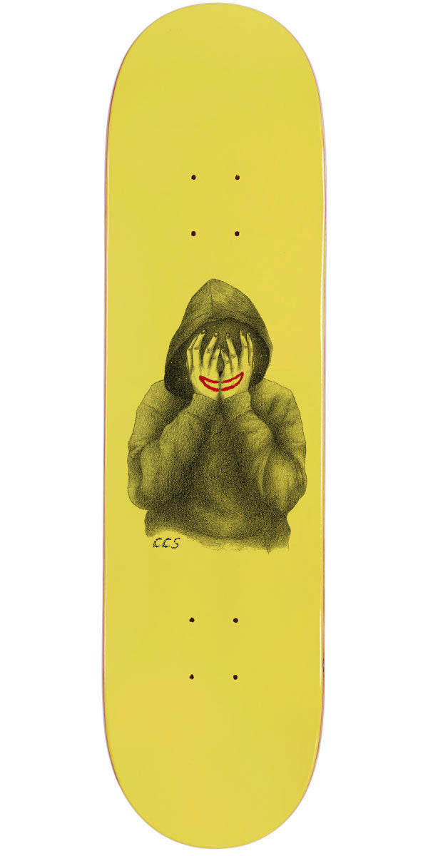 CCS Smile on The Surface Skateboard Deck - Yellow - 7.50