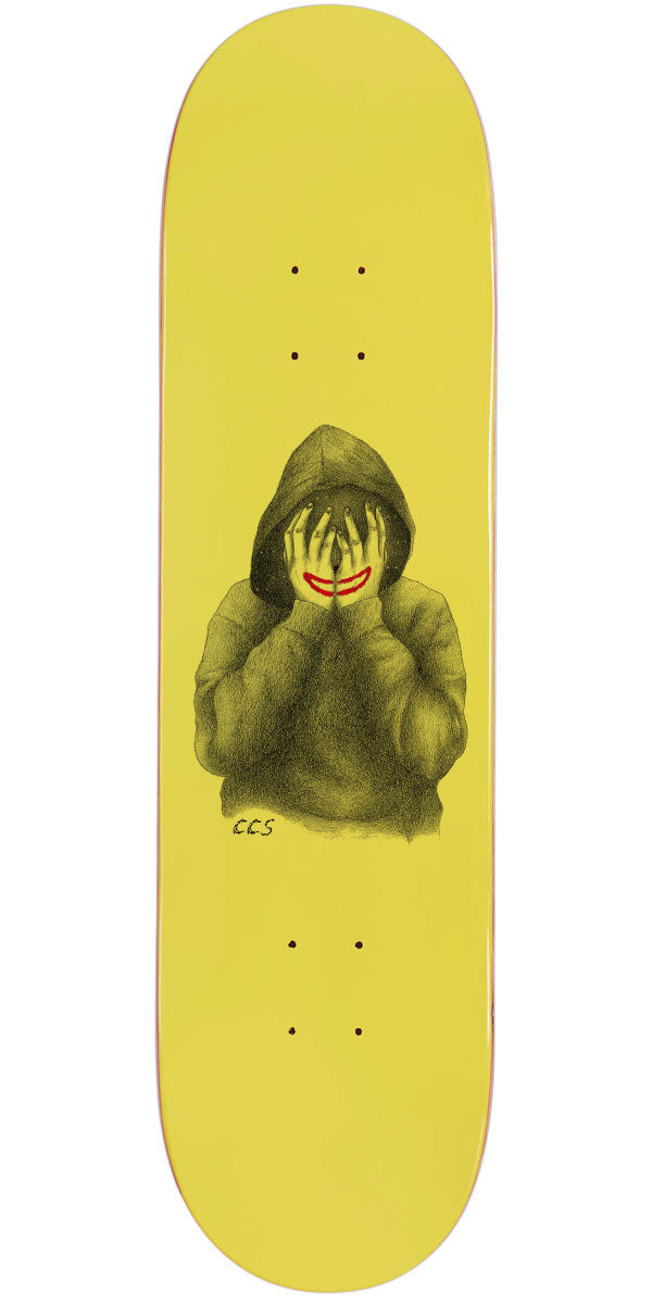 CCS Smile on The Surface Skateboard Deck - Yellow - 8.38