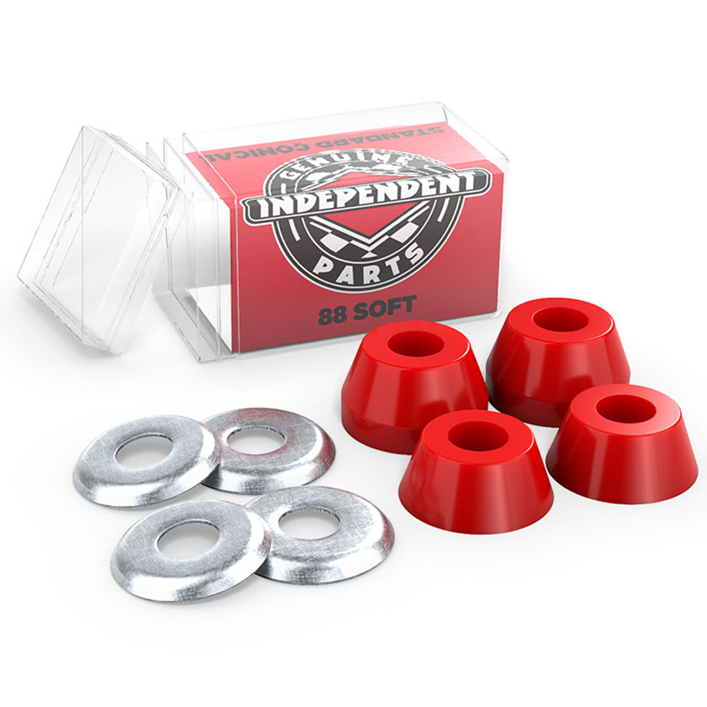 Independent Genuine Parts Standard Conical Soft 88a Bushings - Red image 1