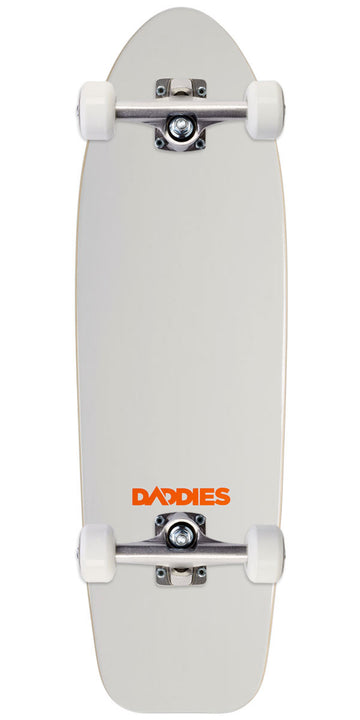 Daddies Logo Cruiser Skateboard Complete - White