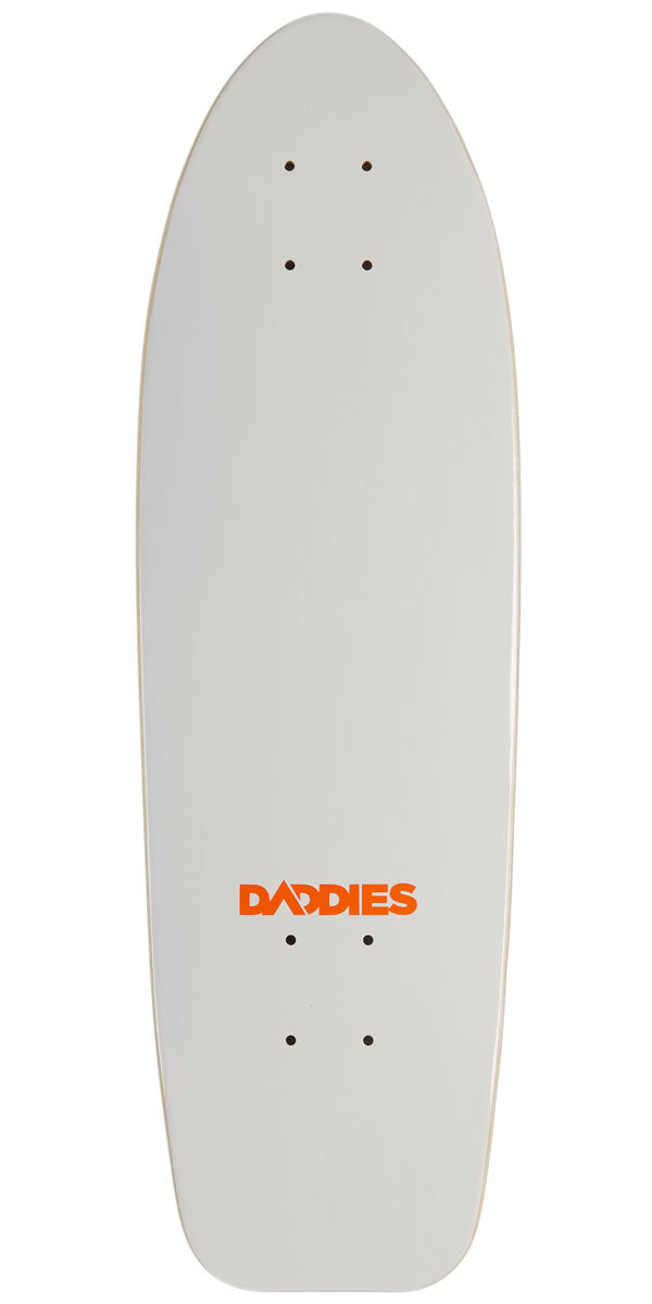 Daddies Logo Cruiser Skateboard Deck - White image 1