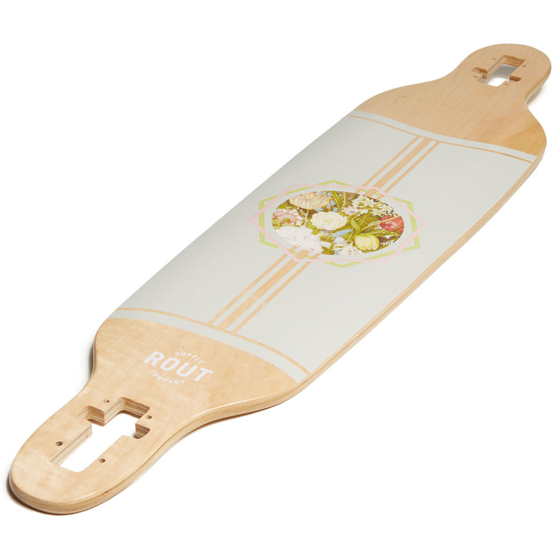 Rout Floral Drop-Thru Longboard Deck