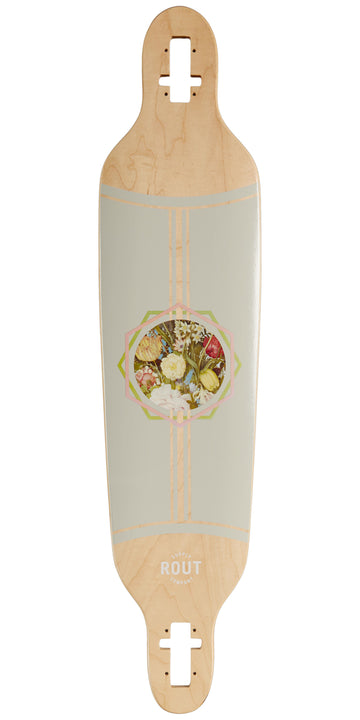 Rout Floral Drop-Thru Longboard Deck