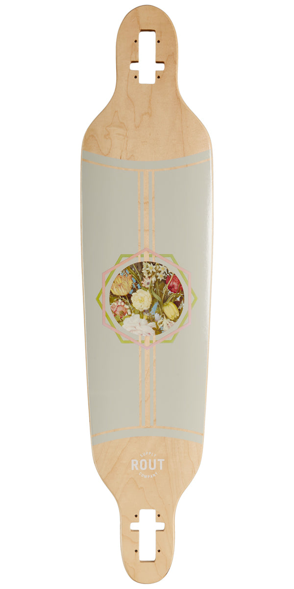 Rout Floral Drop-Thru Longboard Deck