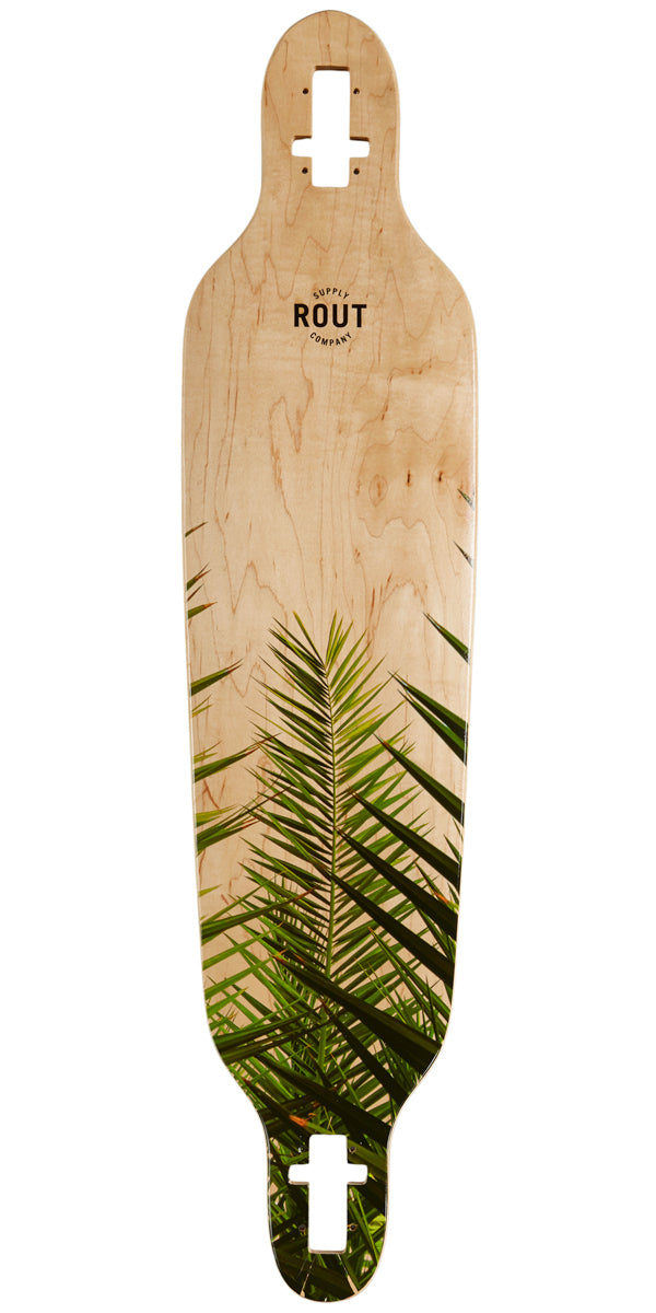Rout Palms Drop-Thru Longboard Deck image 1