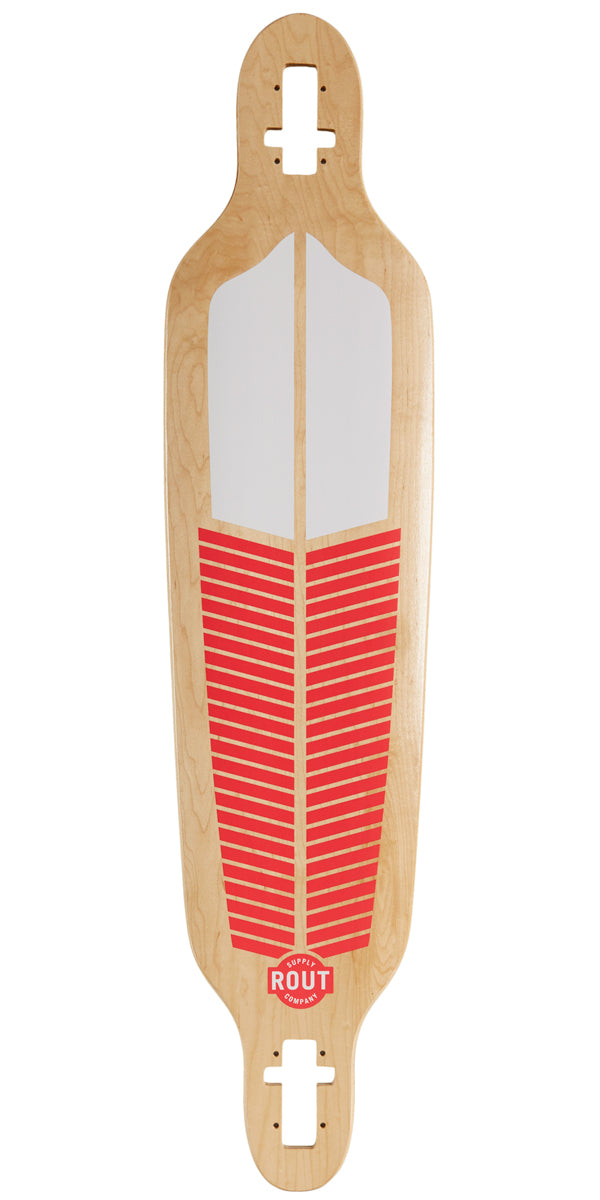 Rout Plume Drop-Thru Longboard Deck
