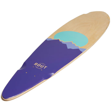 Rout Peaks Pintail Longboard Deck