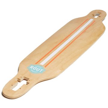 Rout Pinstripe Drop-Thru Longboard Deck