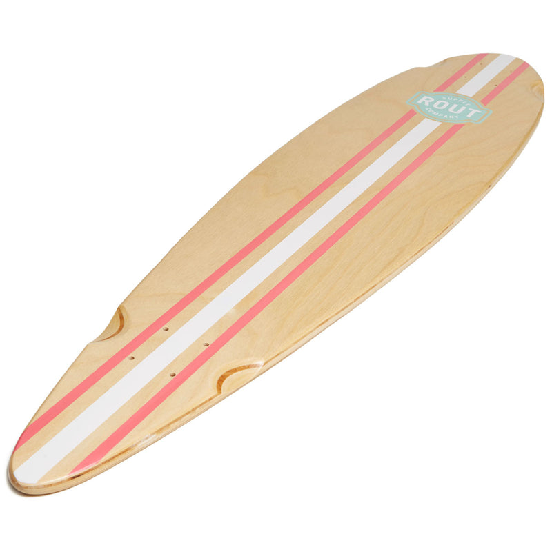 Rout Pinstripe Pintail Longboard Deck