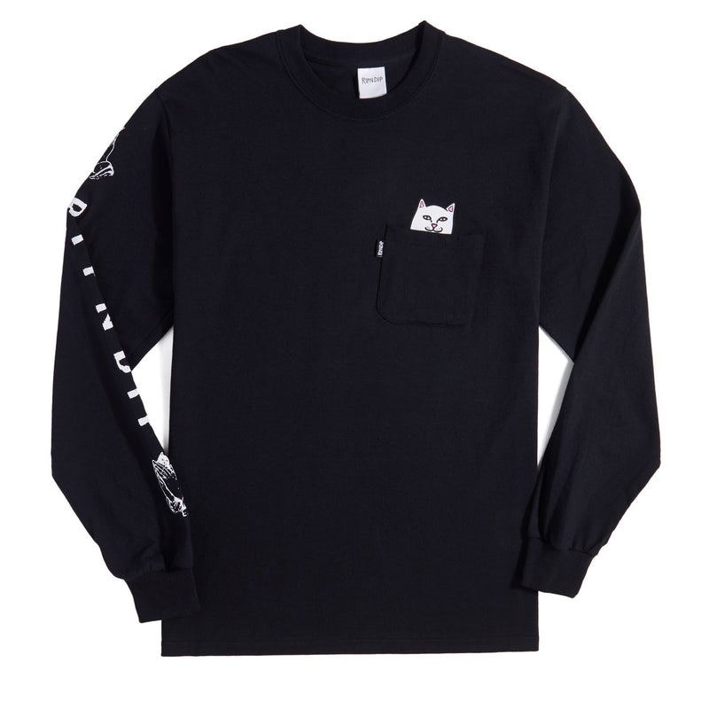 RIPNDIP Lord Nermal Long Sleeve T-Shirt - Black