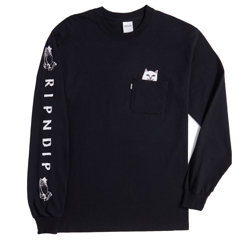 RIPNDIP Lord Nermal Long Sleeve T-Shirt - Black