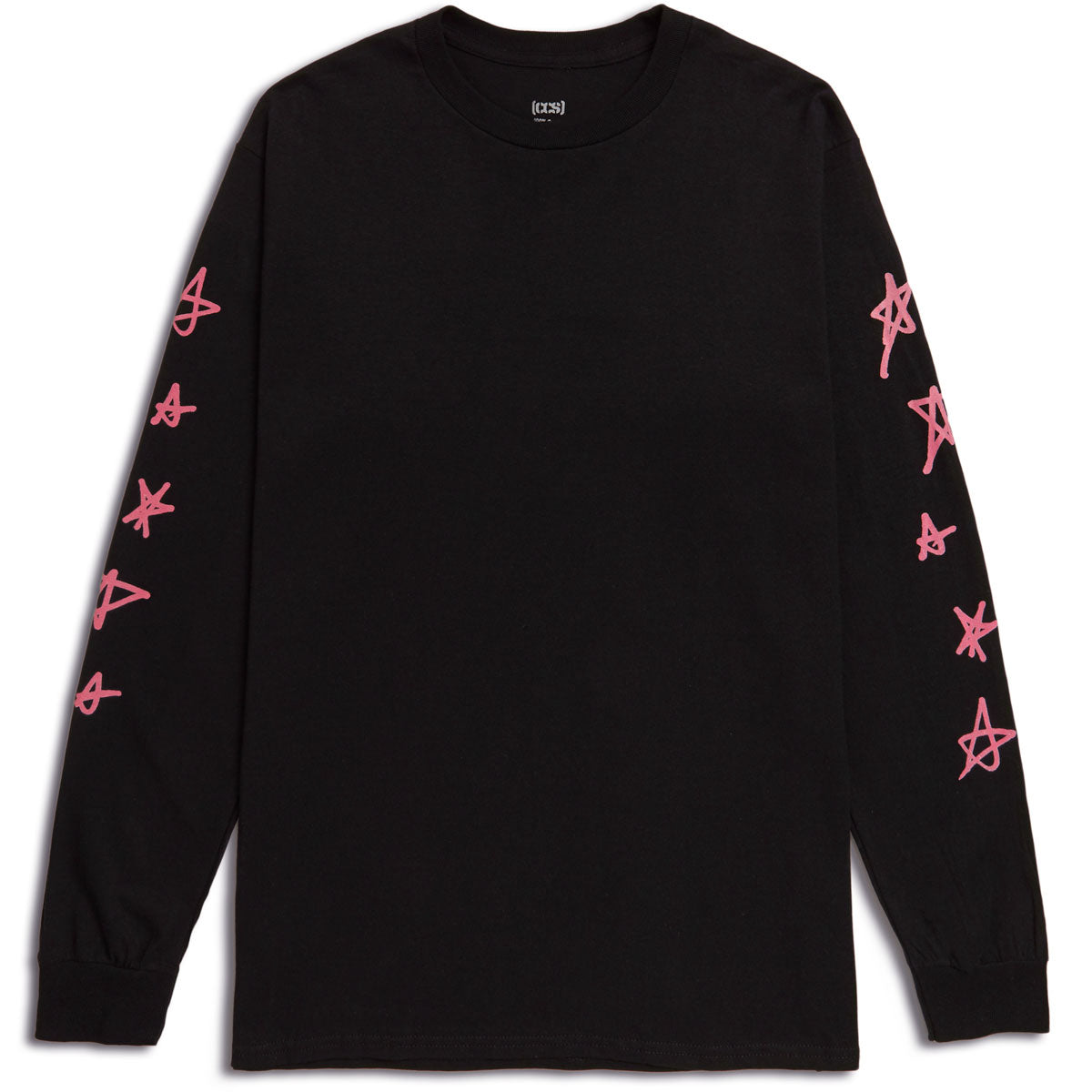 CCS Stars Long Sleeve T-Shirt - Black/Pink - LG image 1