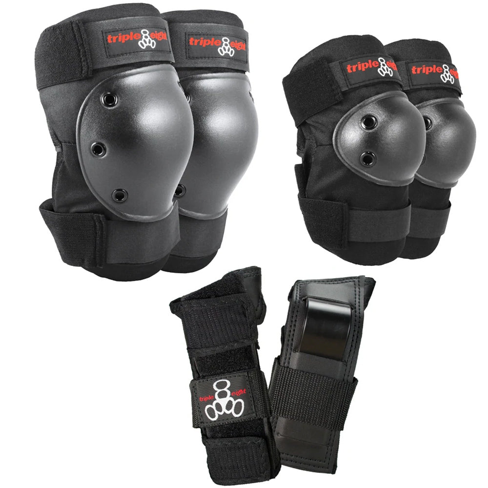 Triple Eight Saver Series High Impact 3 Pack of Pads - Black image 1