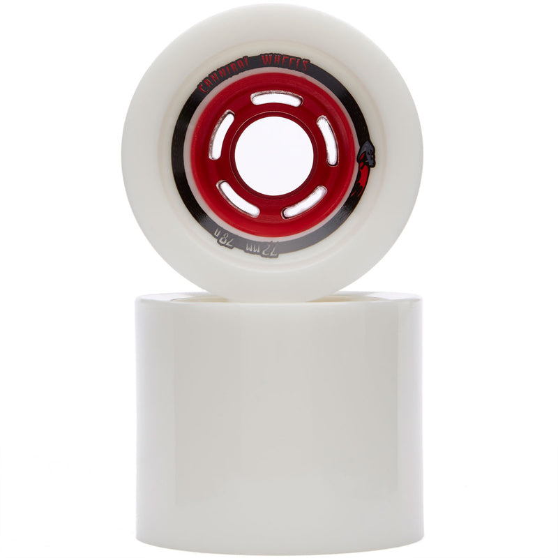 Venom Cannibal Longboard Wheels 72mm 78a Red Core