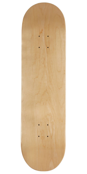 Blank Maple 7 Ply Resin Skateboard Deck - 8.50