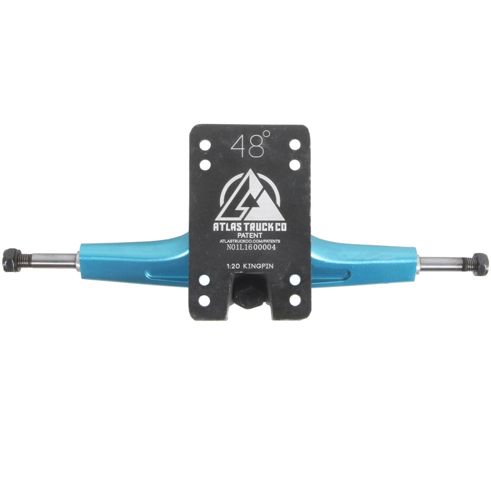 Atlas 180mm 8mm 48 Degree Ultralight Longboard Trucks - Blue Steel – CCS