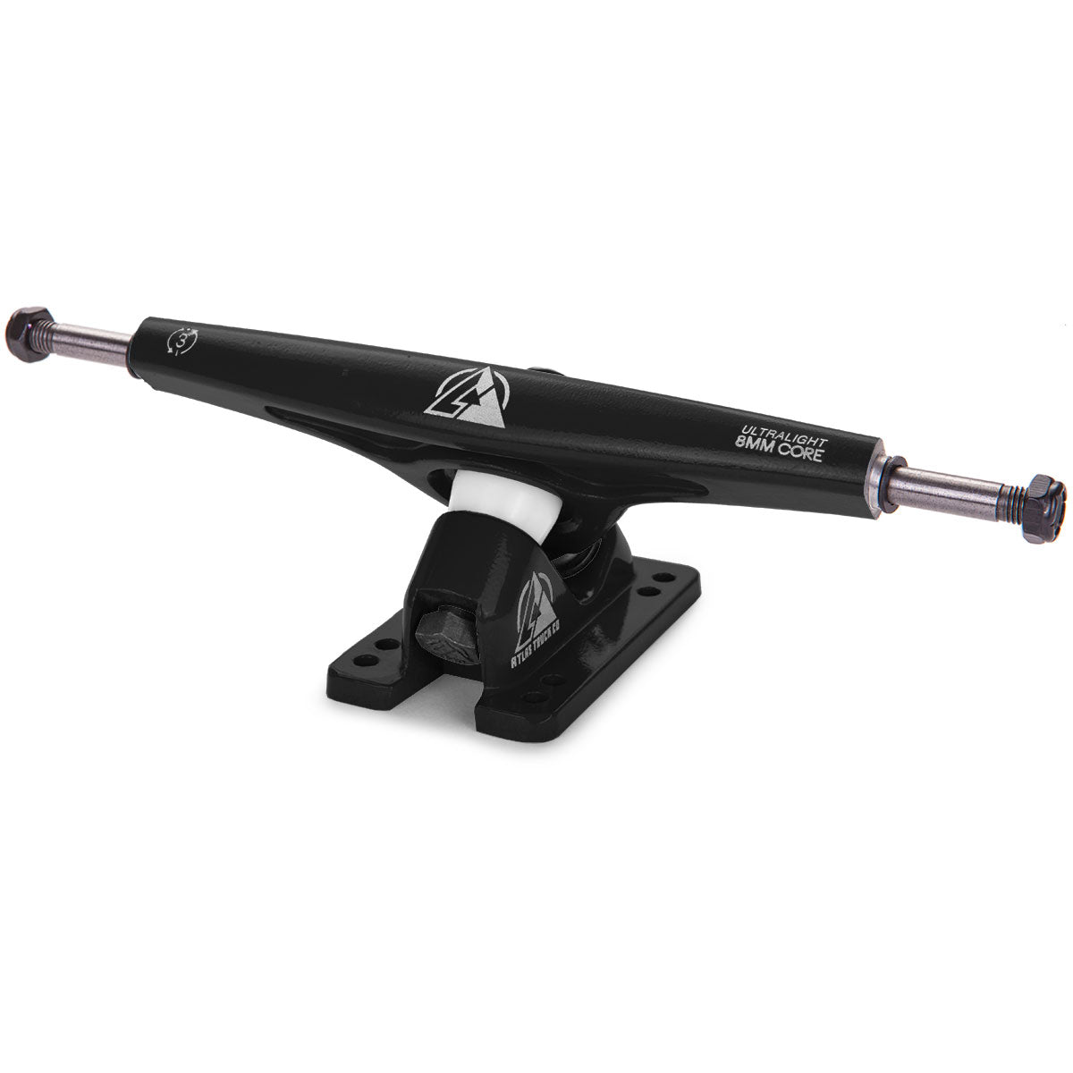Atlas 180mm 8mm 48 Degree Ultralight Longboard Trucks - Black – CCS