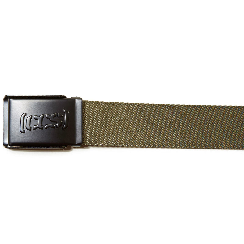CCS Black Logo Buckle Belt - Olive