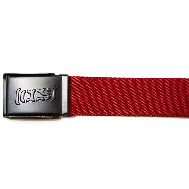 CCS Black Logo Buckle Belt - Red
