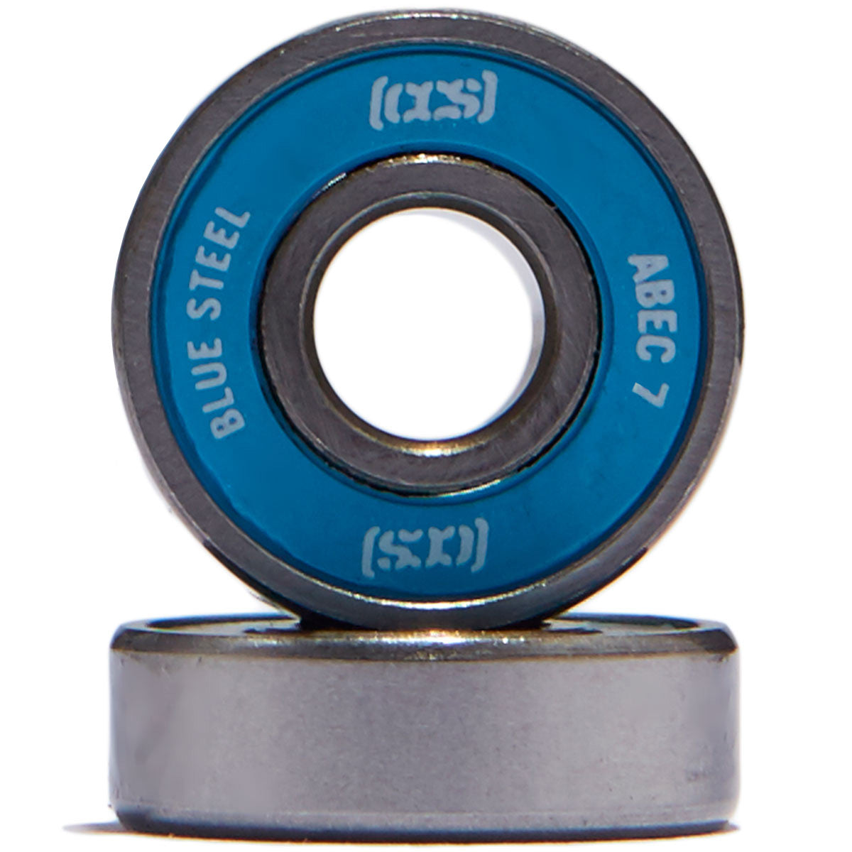 CCS Blue Steel Abec 7 Skateboard Bearings - Packaged image 1