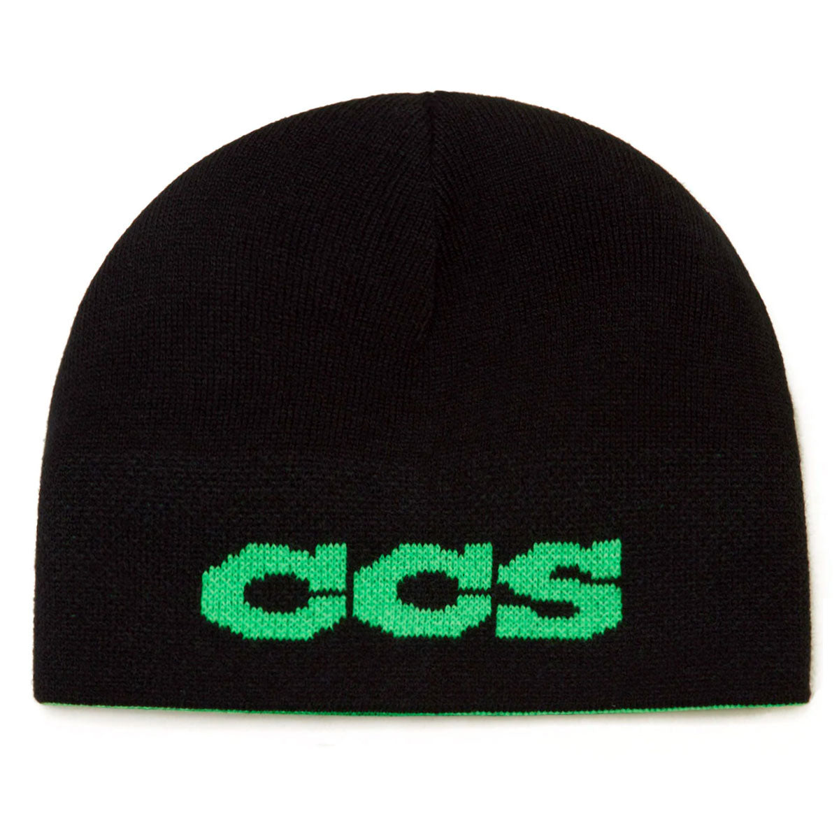 CCS Flames Reversible Skully Beanie - Black/Green image 3