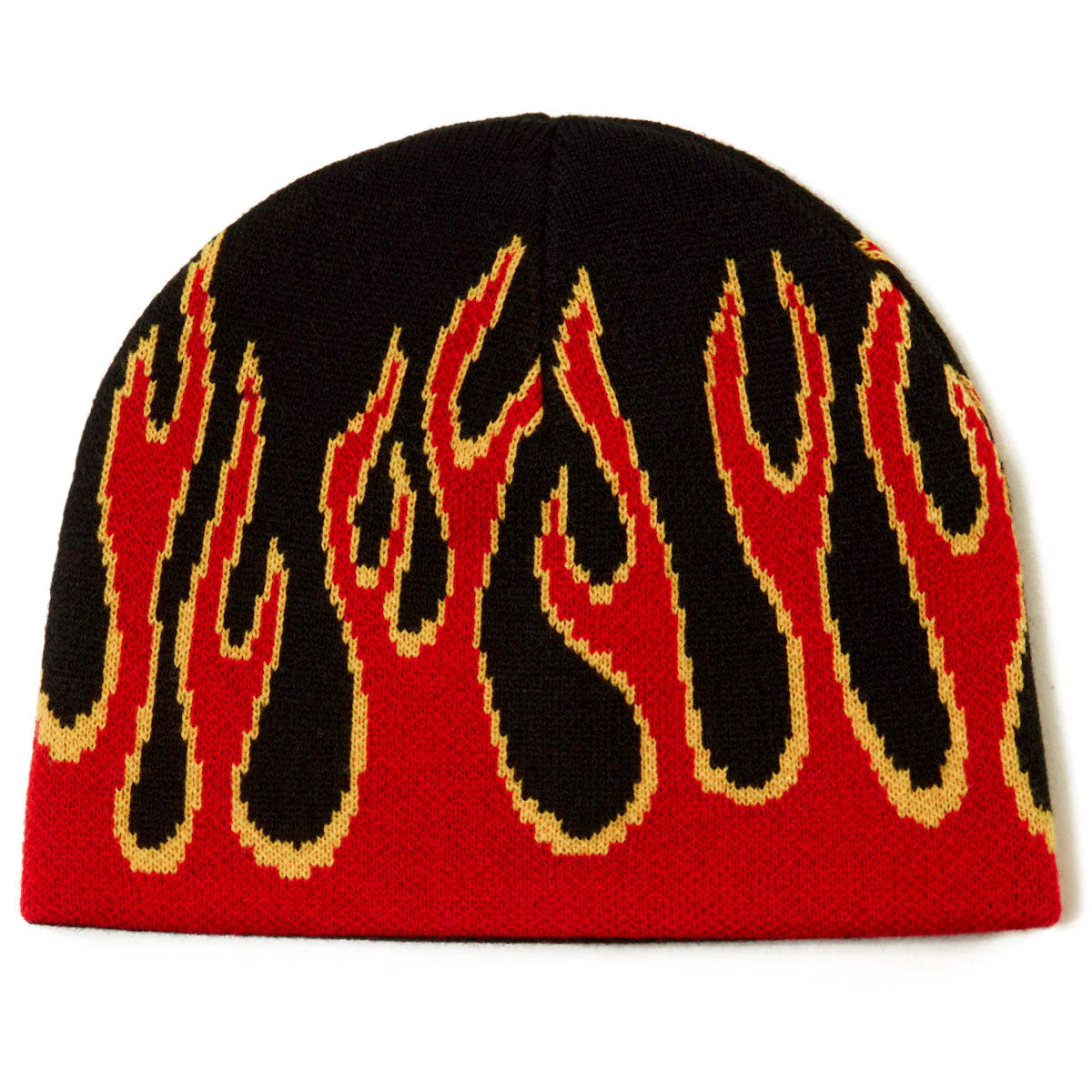 CCS Flames Reversible Skully Beanie - Black/Red image 2