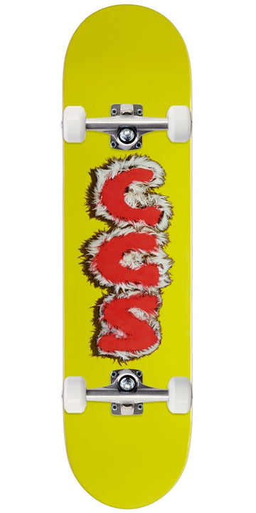 CCS Furry Letters Skateboard Complete - Yellow - 8.25